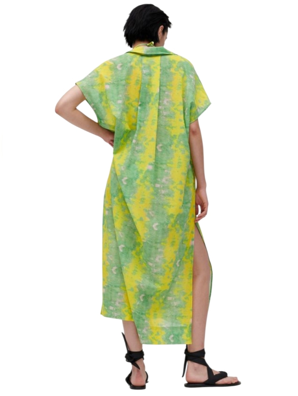 Ganni Kaftan Kelly Green light and airy Organic Cotton Flowy Versatile - Picture 2 of 11